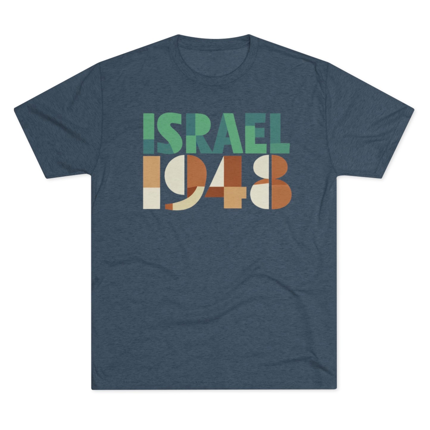 Israel 1948 Unisex Tri-Blend Crew Tee