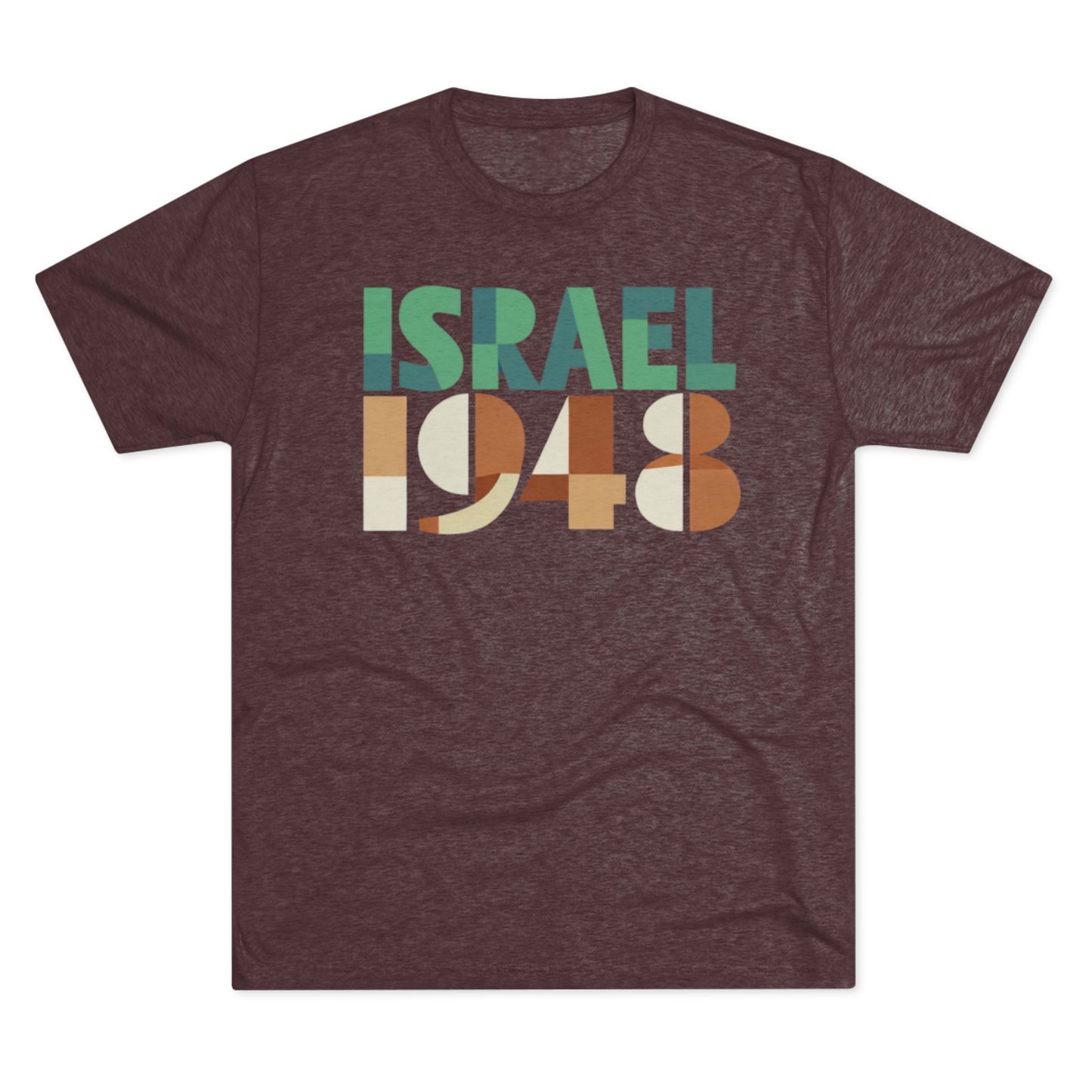 Israel 1948 Unisex Tri-Blend Crew Tee