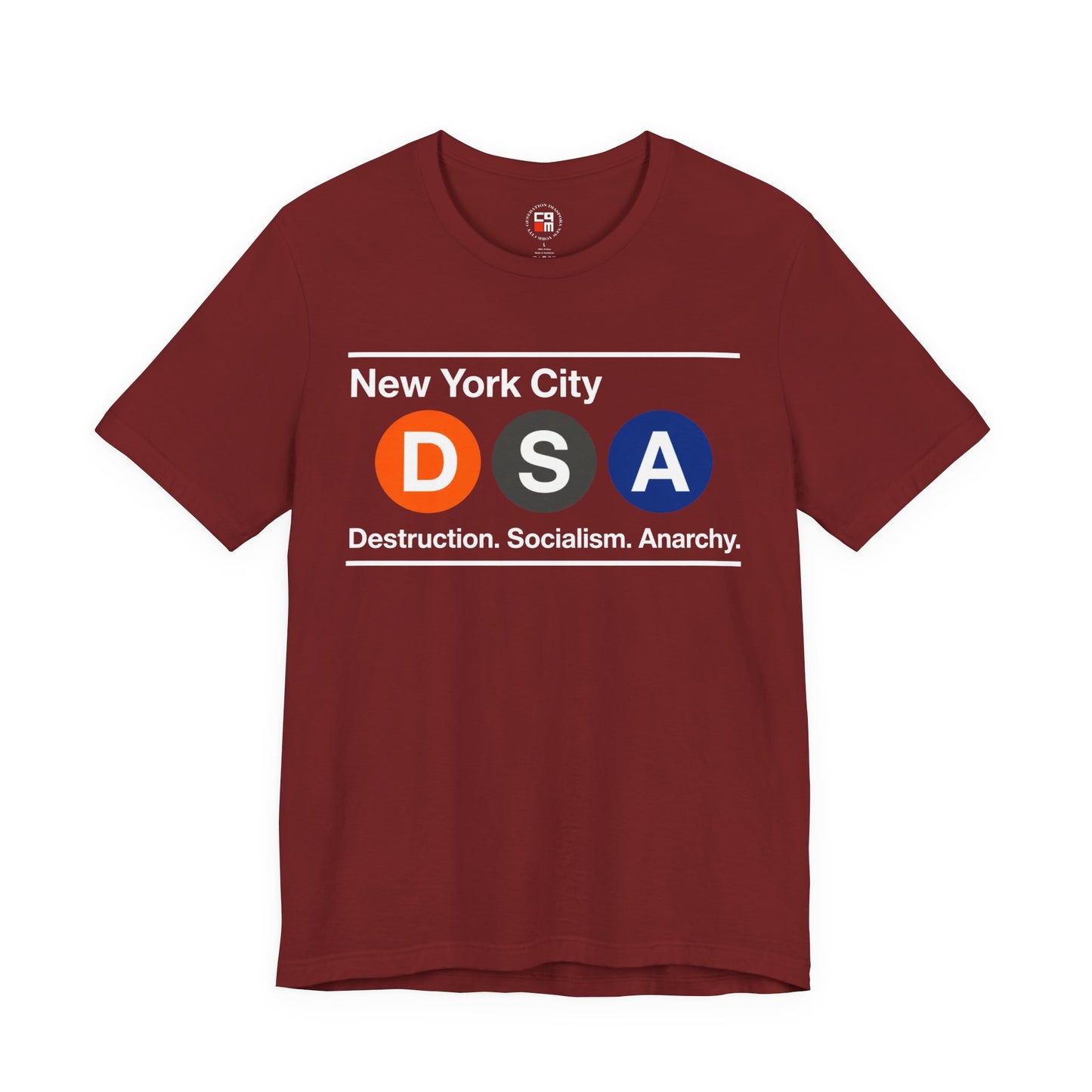 DSA NYC Unisex Jersey Short Sleeve Tee