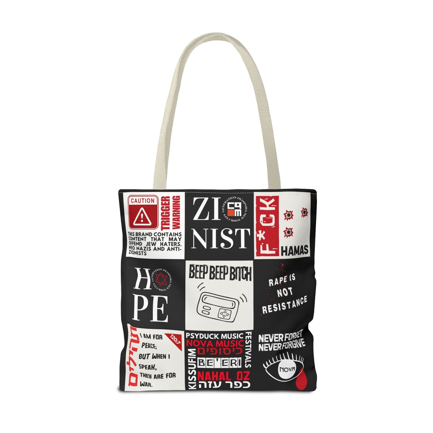 Unfiltered Tote Bag (Black Polyester)