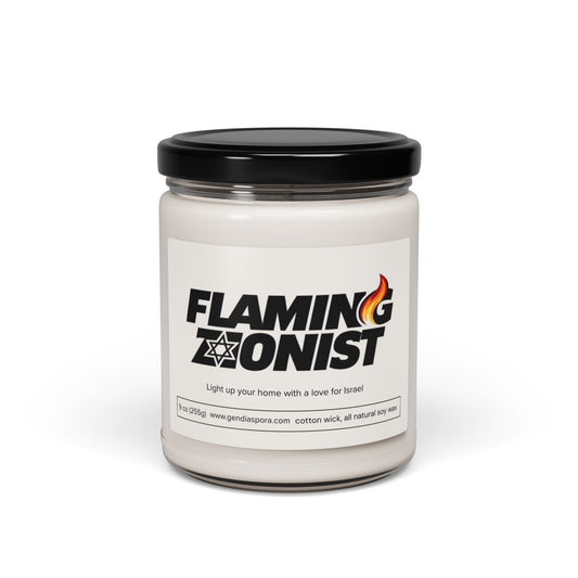 Flaming Zionist Scented Soy Candle, 9oz