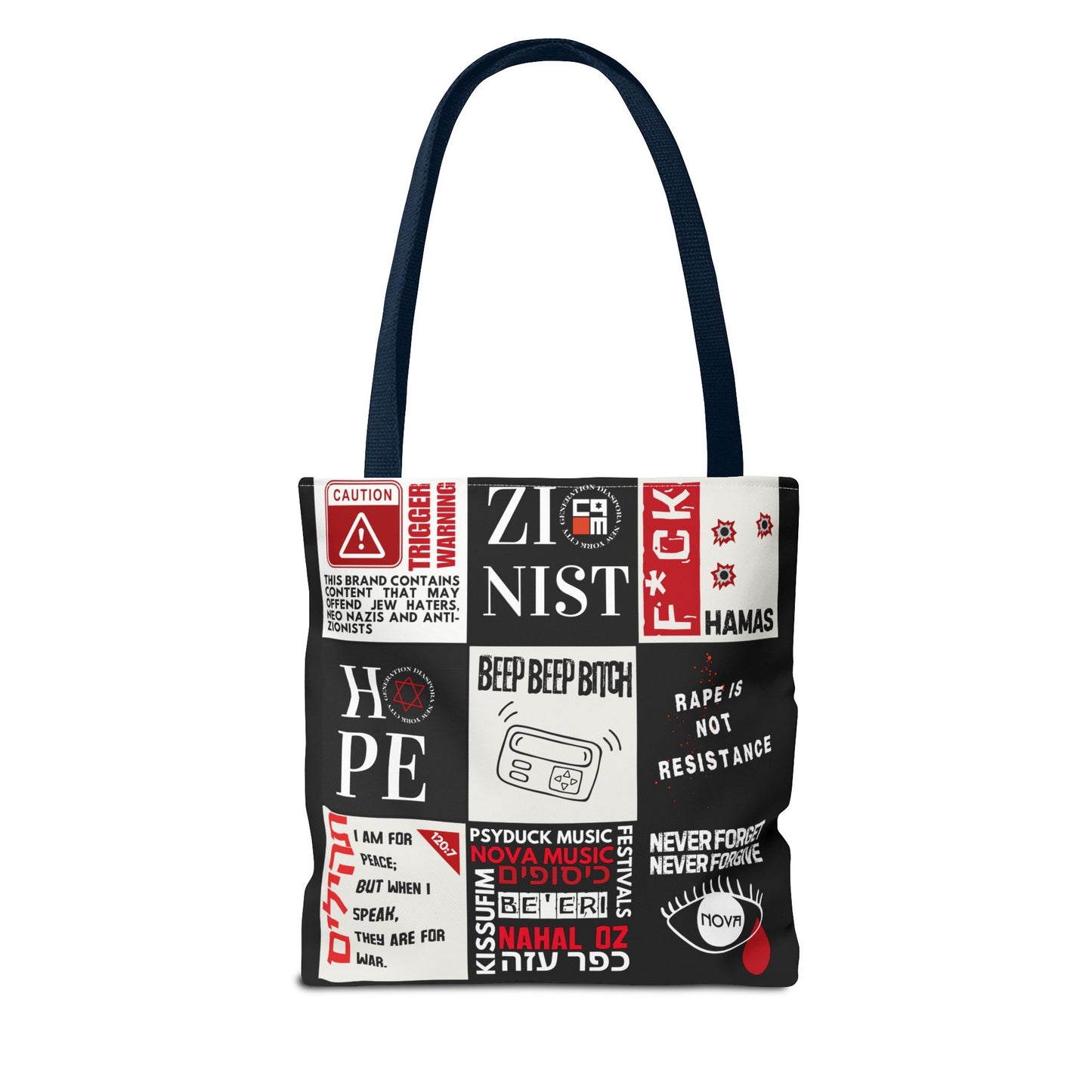 Unfiltered Tote Bag (Black Polyester)