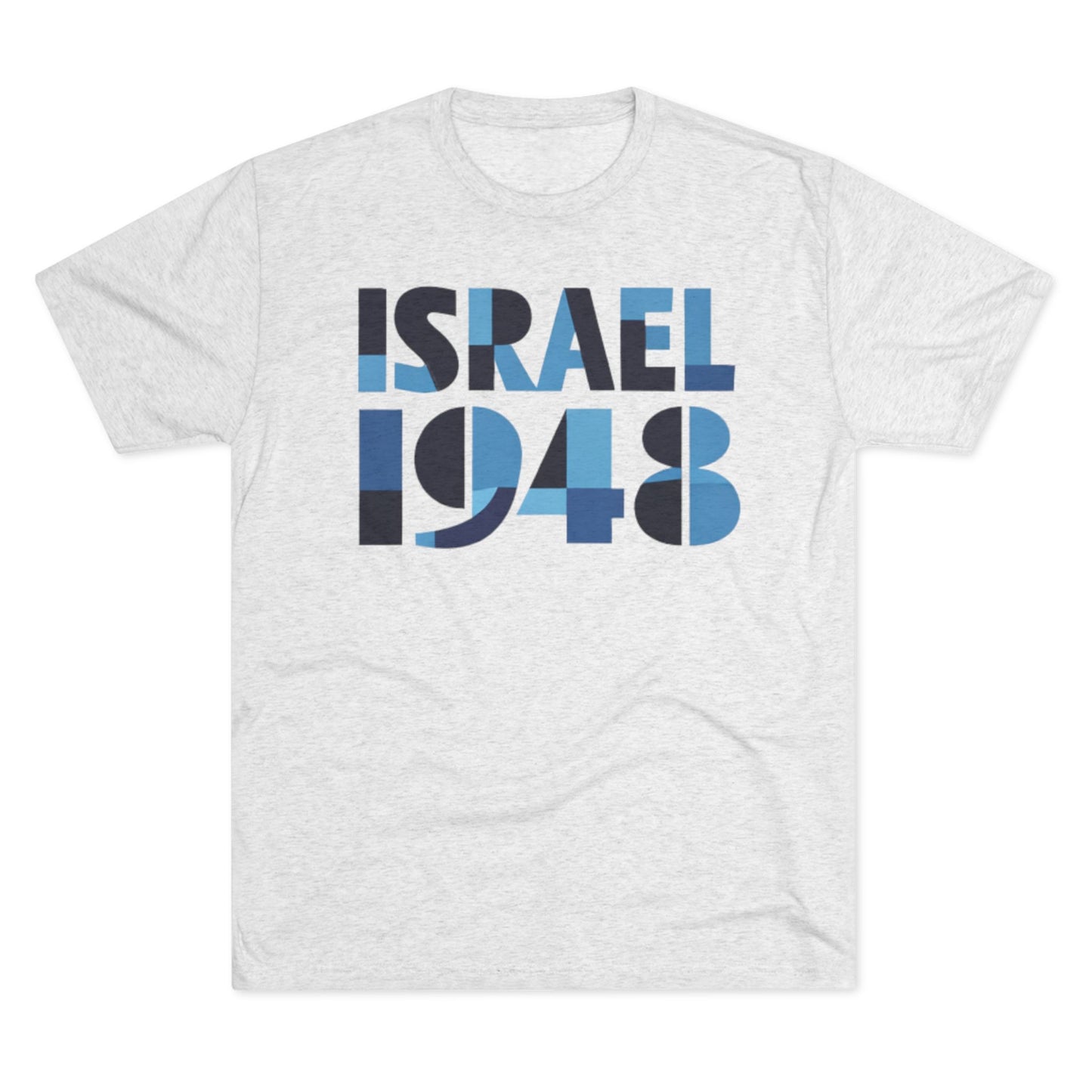 Israel 1948 Unisex Tri-Blend Crew Tee