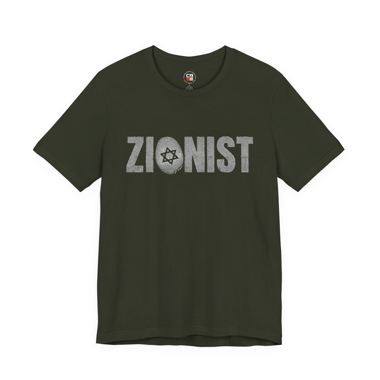 ZIONIST Finger Print Unisex Short Sleeve Tee