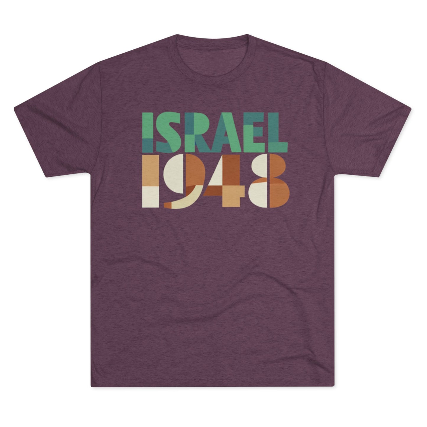 Israel 1948 Unisex Tri-Blend Crew Tee