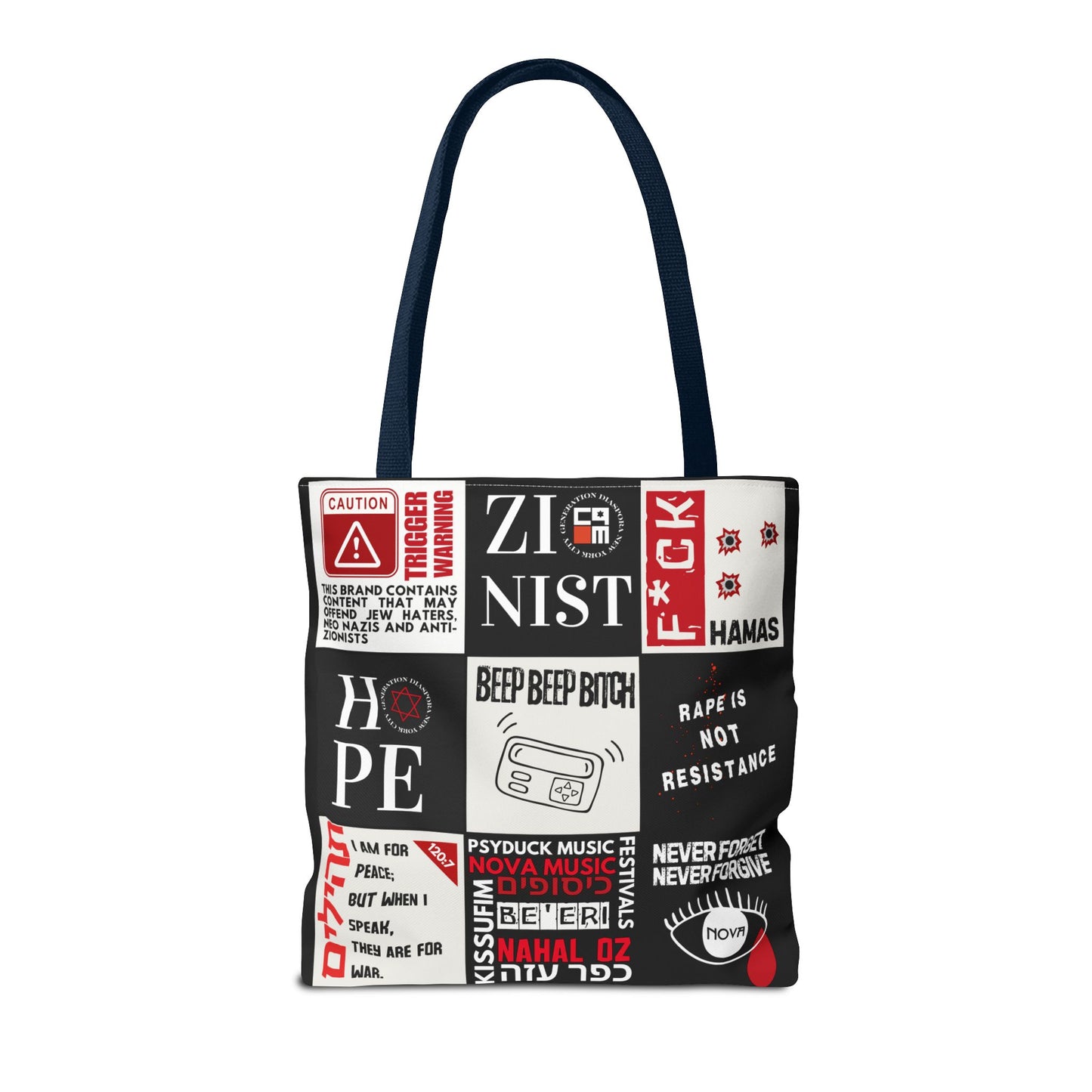 Unfiltered Tote Bag (Black Polyester)