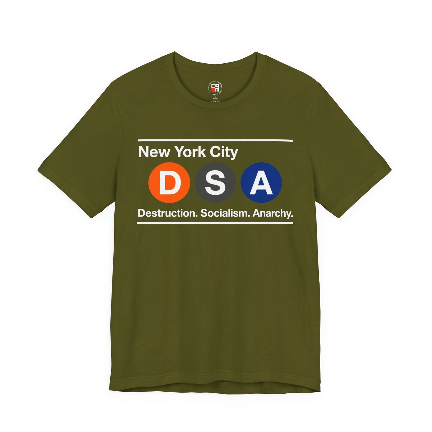 DSA NYC Unisex Jersey Short Sleeve Tee