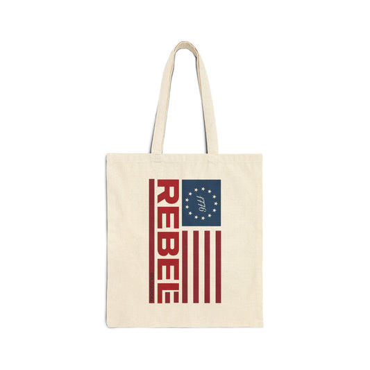 REBEL 1776 Cotton Canvas Tote Bag