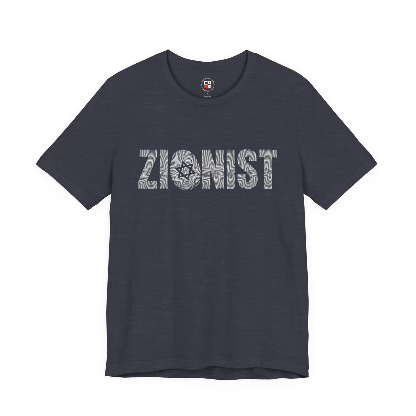ZIONIST Finger Print Unisex Short Sleeve Tee
