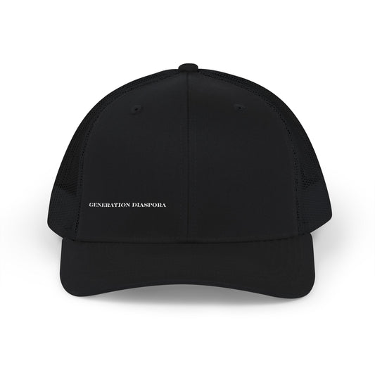 Generation Diaspora Brand logo Snapback Trucker Cap (Embroidery)
