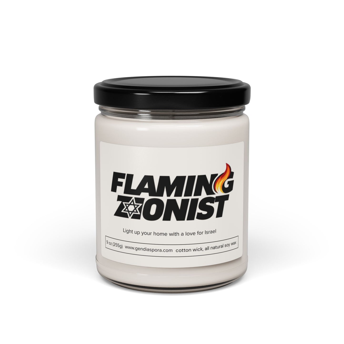 Flaming Zionist Scented Soy Candle, 9oz