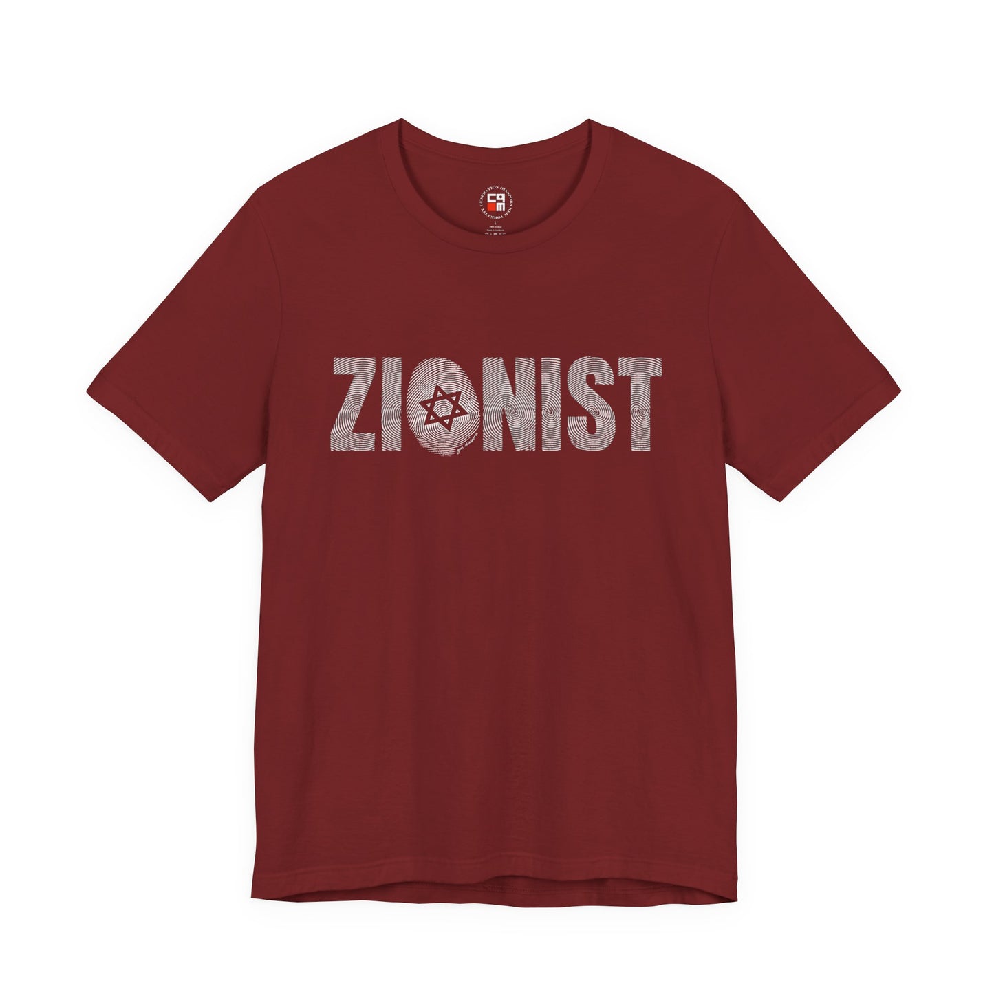 ZIONIST Finger Print Unisex Short Sleeve Tee