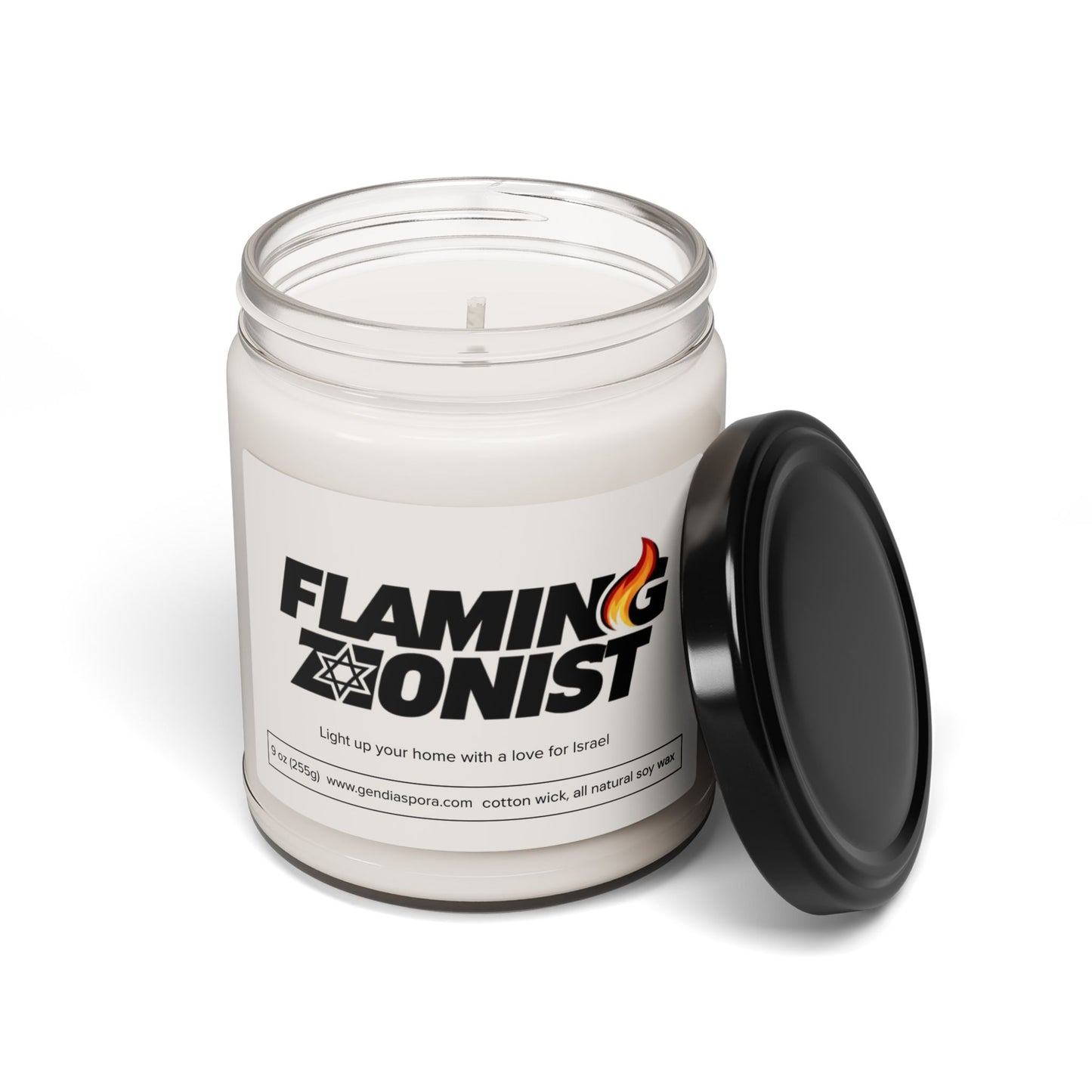 Flaming Zionist Scented Soy Candle, 9oz