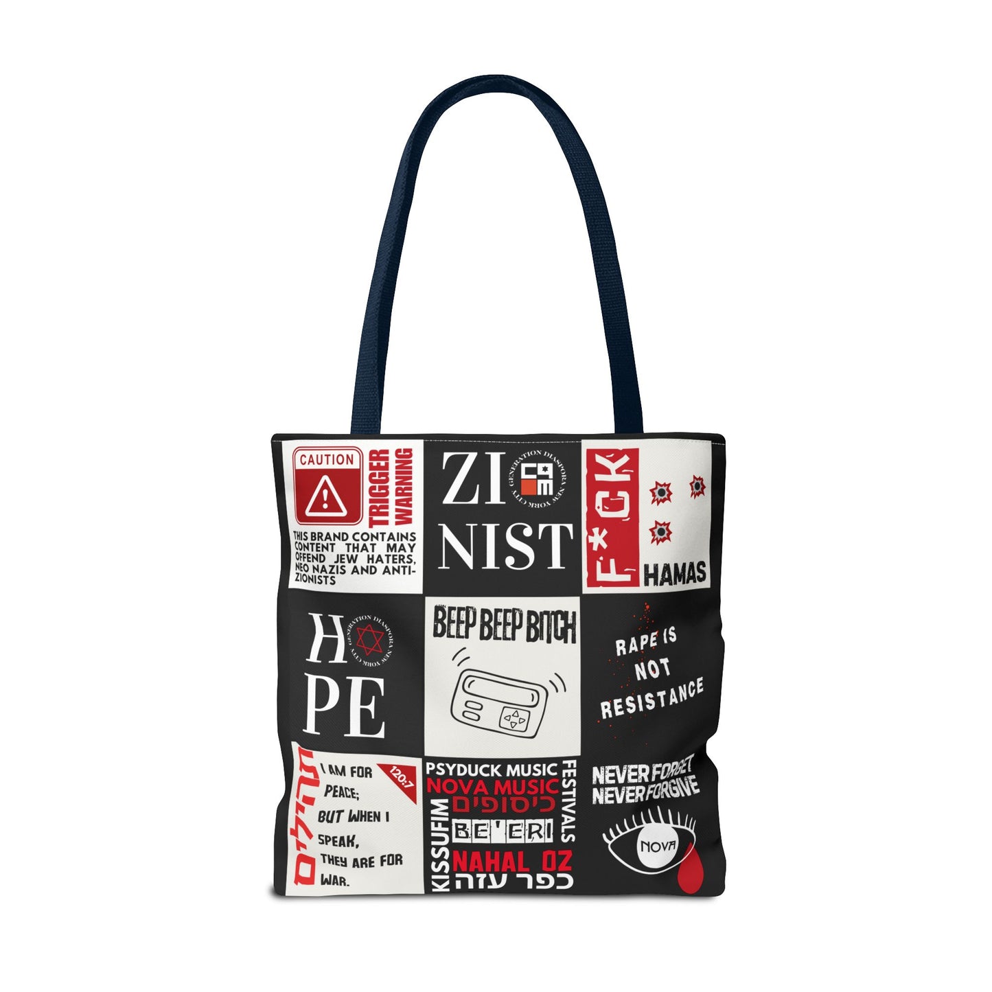 Unfiltered Tote Bag (Black Polyester)