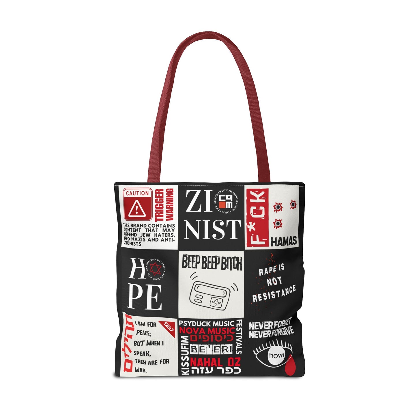 Unfiltered Tote Bag (Black Polyester)