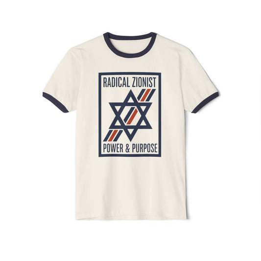 Radical Zionist Unisex Cotton Ringer T-Shirt