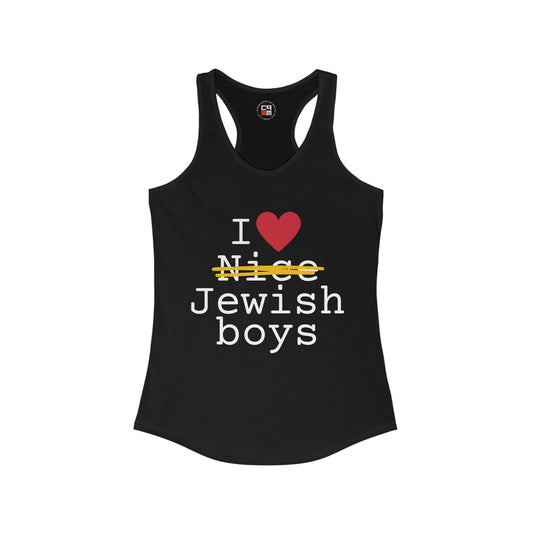 I Heart Jewish Boys Women's Racerback Tank