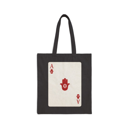 The Lucky Hand Tote Cotton Canvas Tote Bag