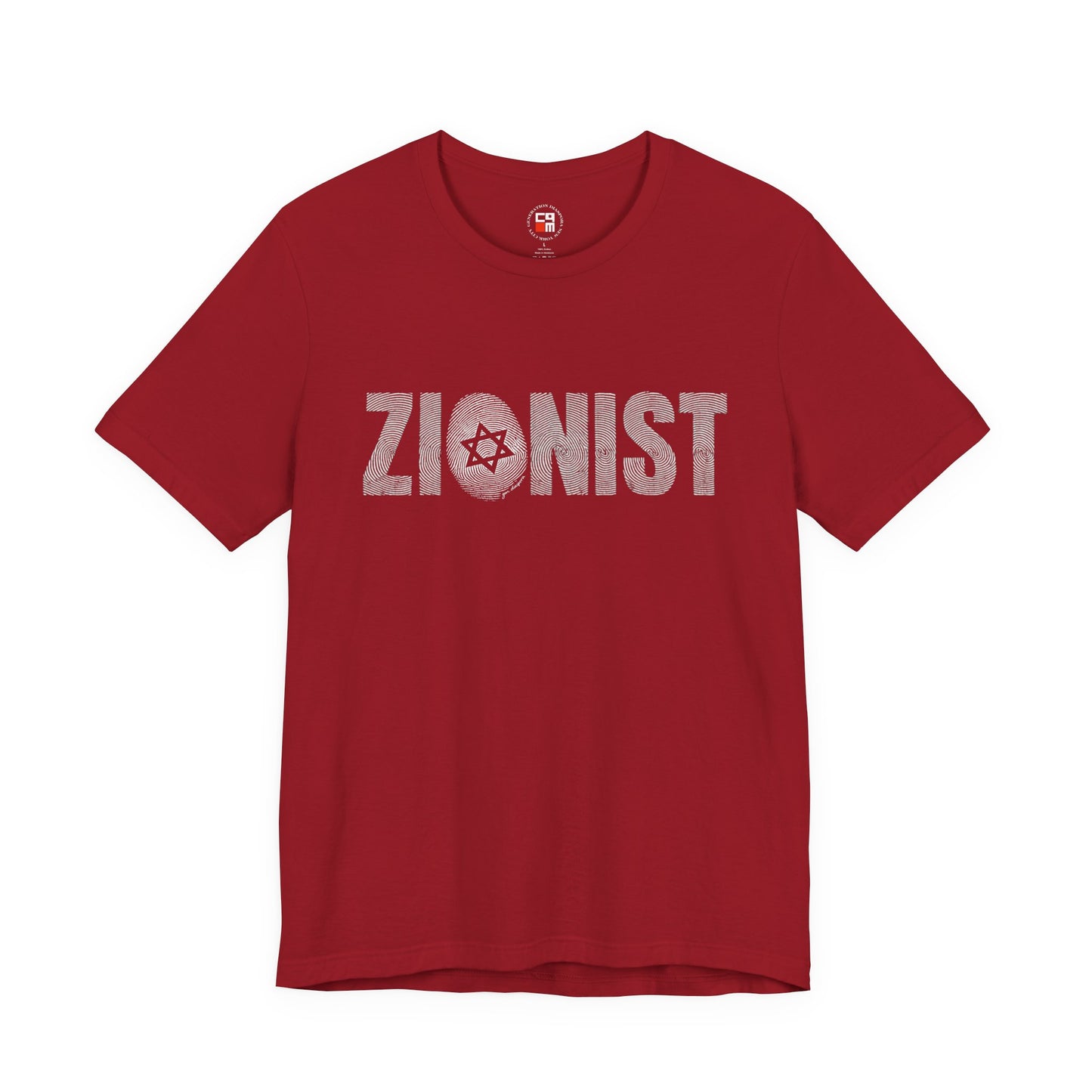 ZIONIST Finger Print Unisex Short Sleeve Tee