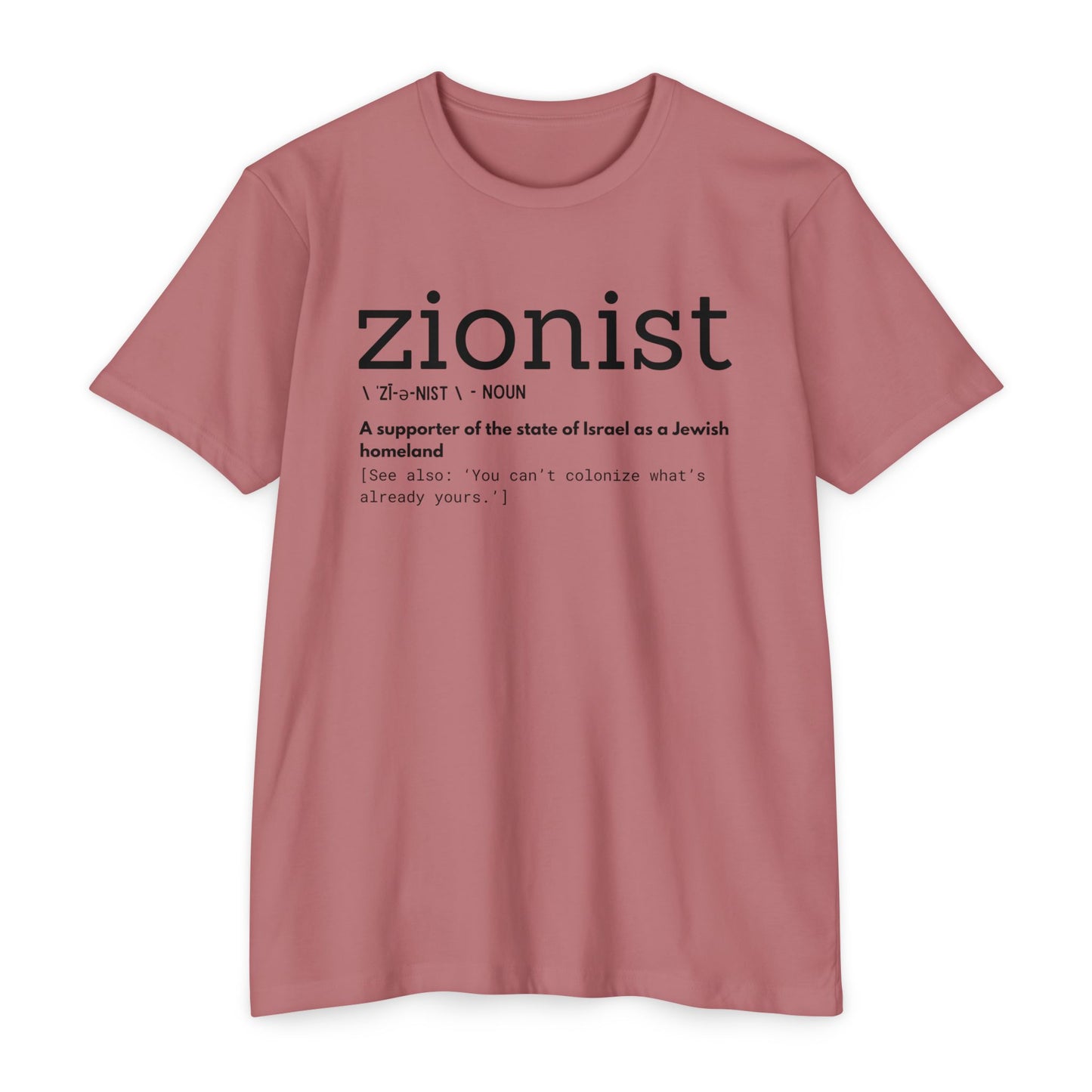 \ ˈzī-ə-nist \  CVC Jersey T-shirt