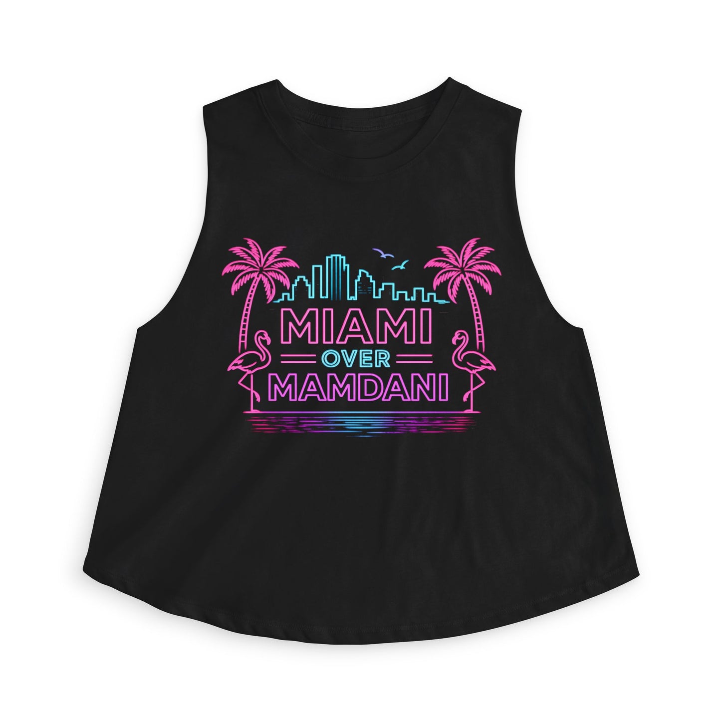 Miami over Mamdani Women's Crop Top tank