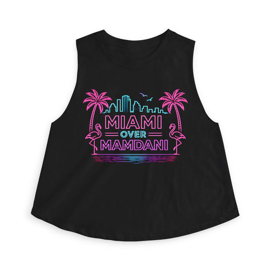 Miami over Mamdani Women's Crop Top tank